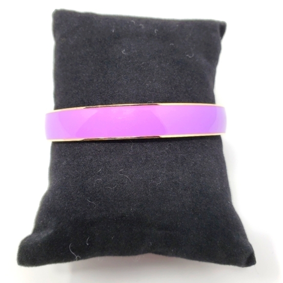 J. Crew Lavender Bangle Bracelet Gold Tone SALE - Picture 1 of 3